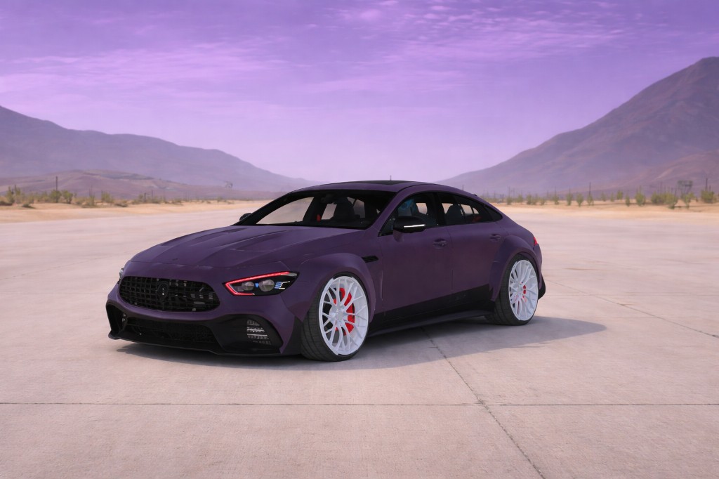 GT63MT — purple widebody Mercedes-AMG GT 4-door