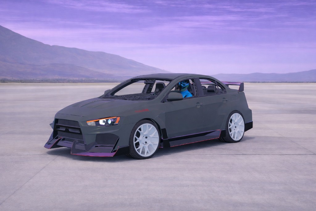HYCADEEVO — grey widebody Lancer Evolution X
