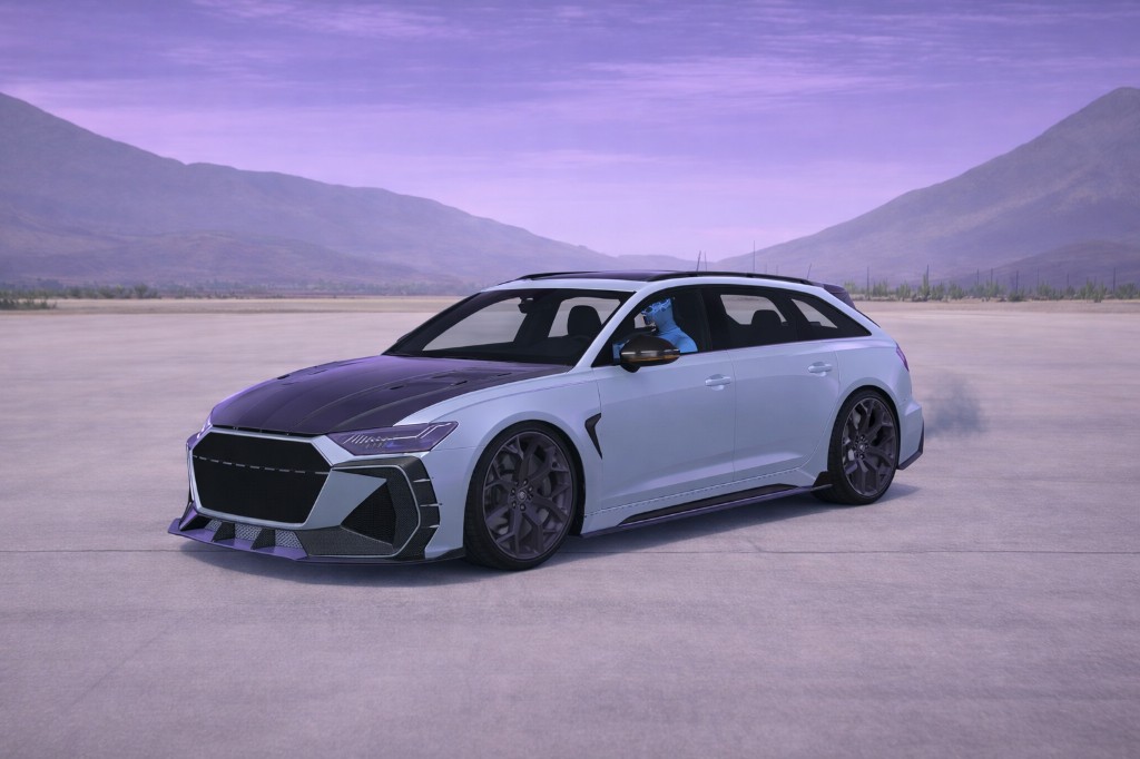 OBEYRS6KEY — white Audi RS6 Avant style wagon