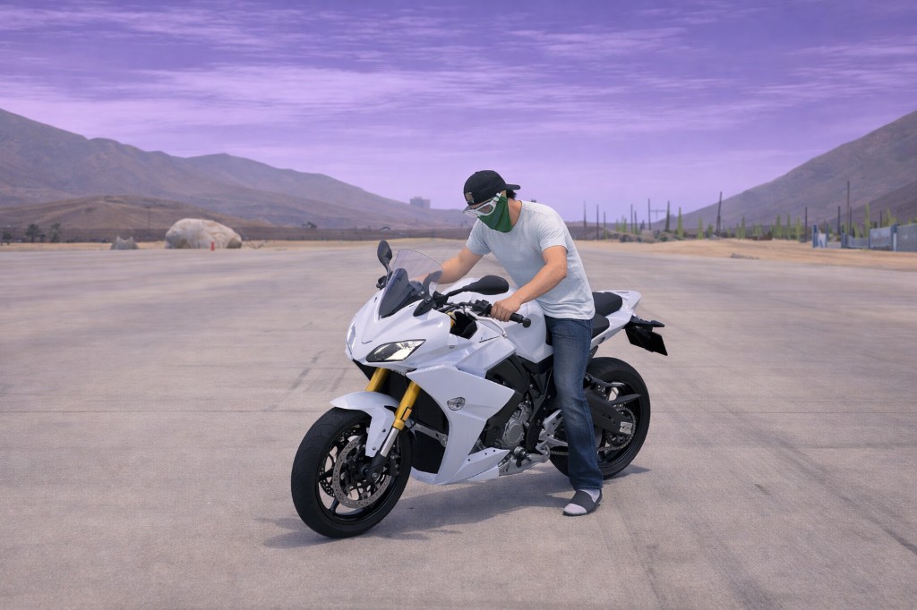 SXR — white sport motorcycle