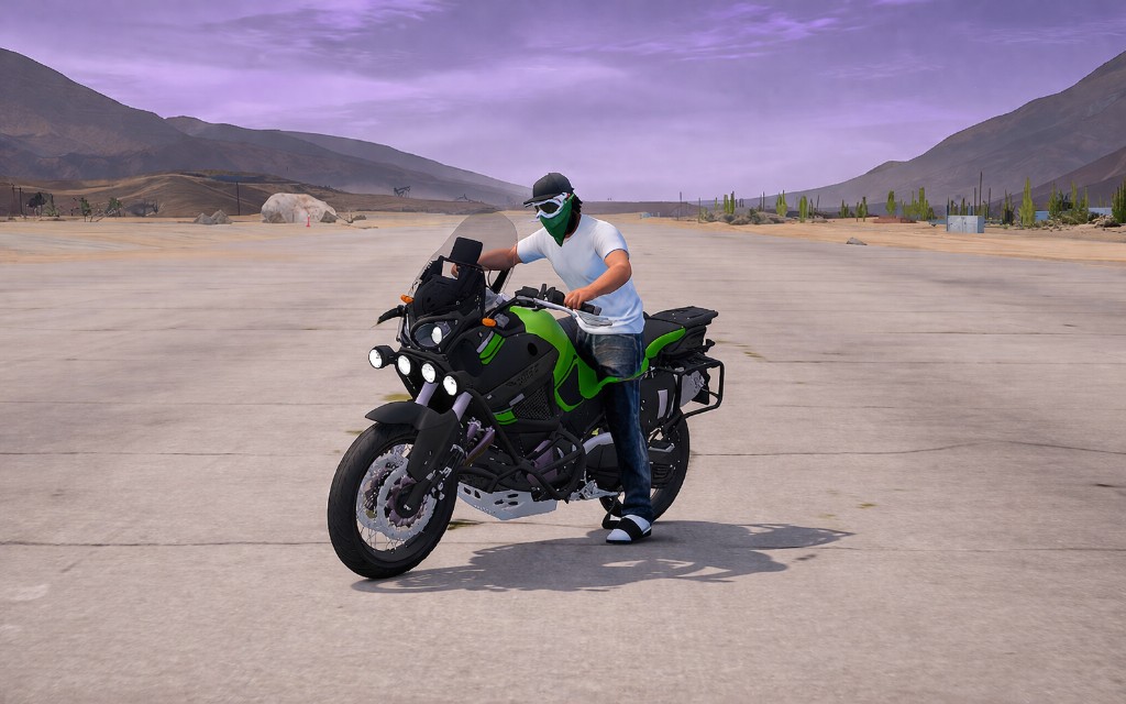 TENERE1200 — green adventure motorcycle