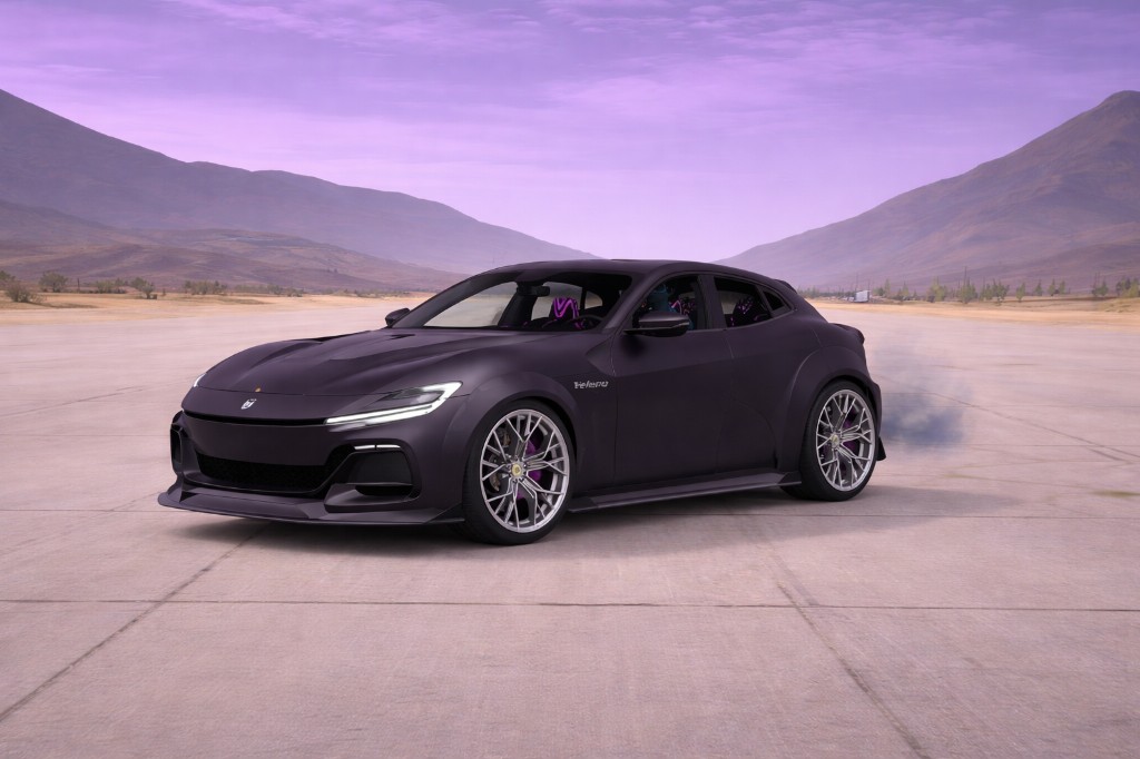 VELENO — dark purple Ferrari Purosangue style SUV