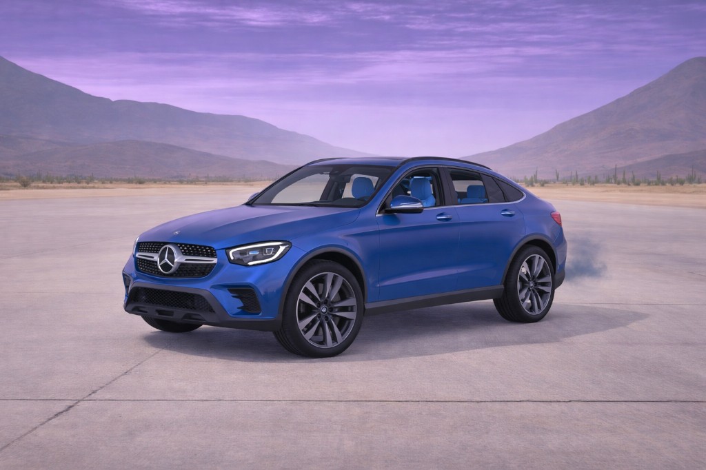 XLSGT — blue Mercedes GLC Coupe